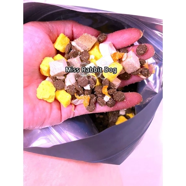 Pet Food 2.5kg Dog Food 狗粮Ready Store Miss Rabbit Dog Freeze- dried Dog Food Puppy Adult Older Dogs兔小狗全价冻干四拼宠物狗粮幼犬成犬 - 图片 5