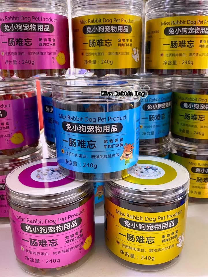 3罐 Miss Rabbit Dog 一口难忘宠物口水肠(腊肠)可以mix 口味 - 图片 4